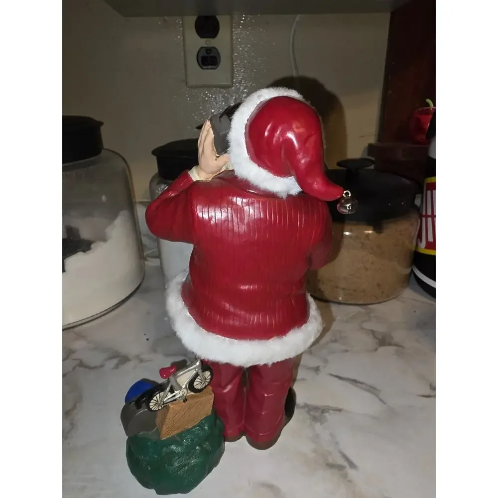 Vtg 80s Midwest 20th Century Santa Claus Cassette Player Mobile Phone Christmas